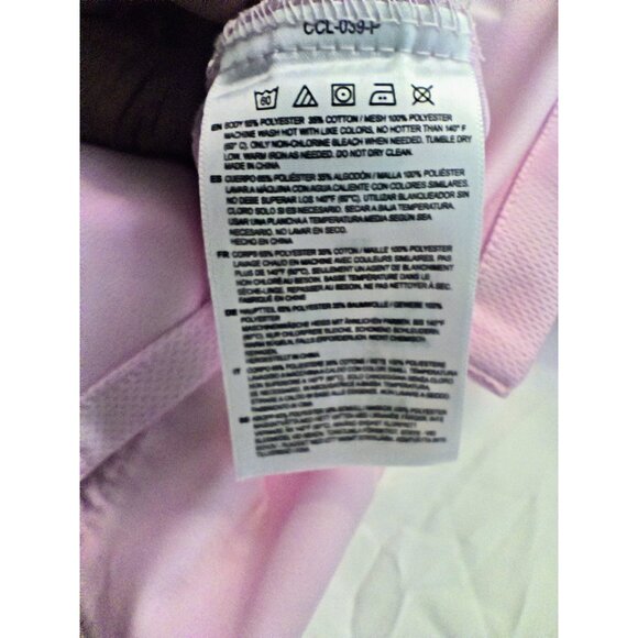 New Chef Works Pink Short Sleeve Work Women Shirt Size Medium Top Zip Complete - Picture 15 of 15